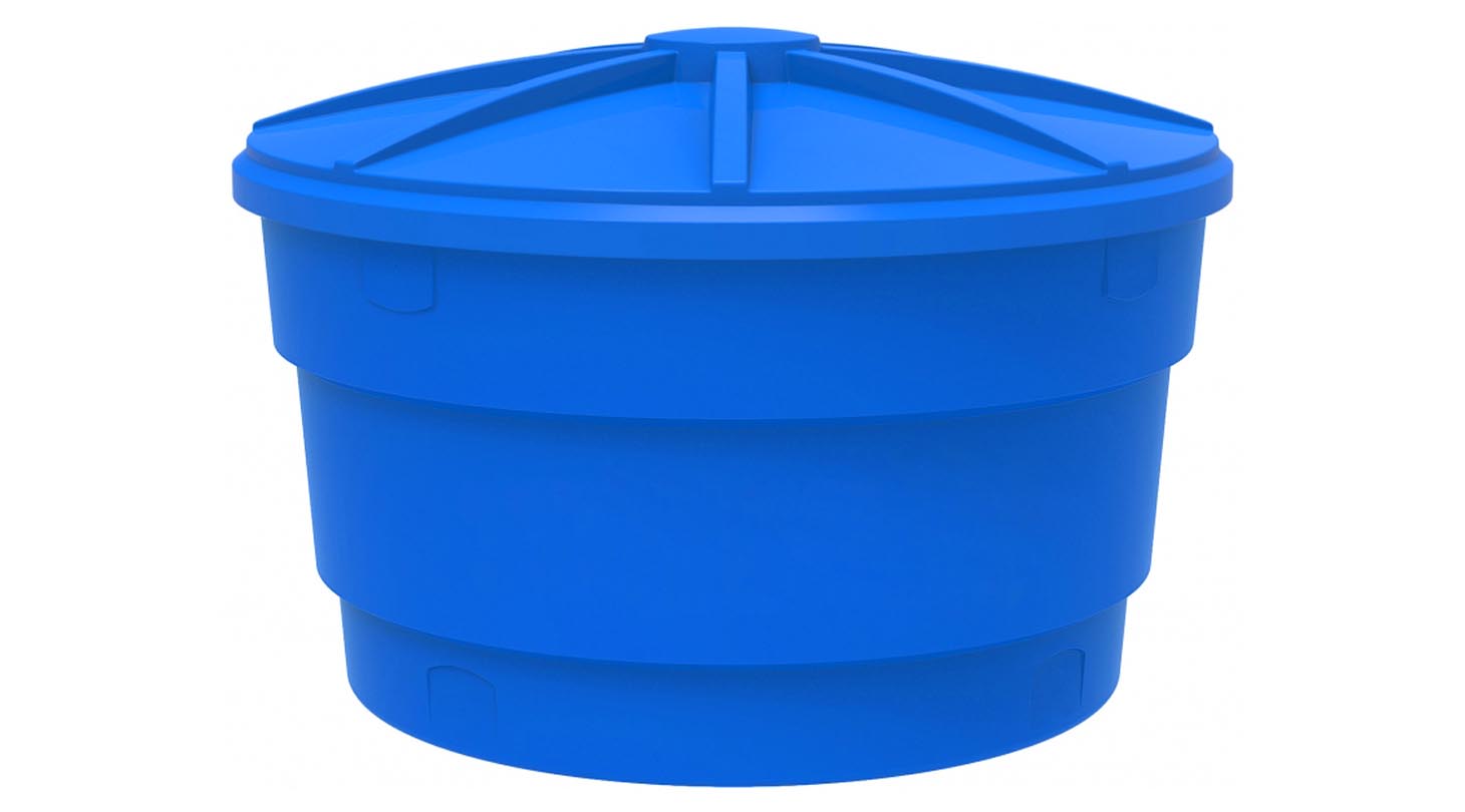Exemplo de caixa d'água para aquaponia